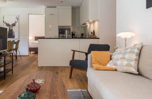 Saas Grund Apartment | Cosy apartment for 7 guests with WIFI, TV, balcony and pets allowed