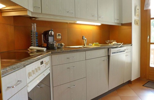 Maloja Apartment | Cosy apartment for 4 guests with WIFI, TV, balcony, pets allowed and parking