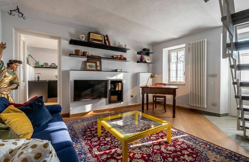 Cortazzone House | Cosy apartment in villa for 2 guests with pool, TV, terrace, panoramic view and parking