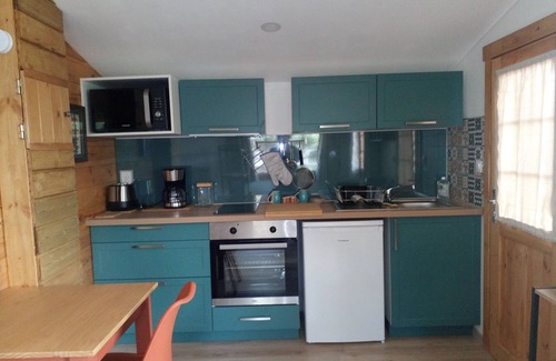 Marseillan Ski Chalet | Cosy chalet just a stone's throw from the beach, surrounded by greenery.