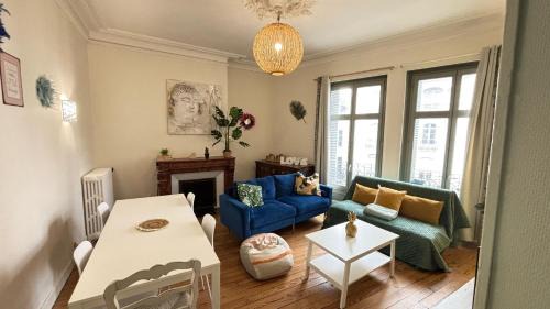 Centre Ville Apartment | Cosy Hortensia - T5 - Place Clémenceau & parking