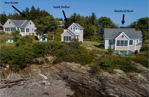 Mid-Coast and Islands Cottage | Couples Cottage at Mackerel Cove - Enjoy your views of Mt. Washington on the Rooftop Deck!