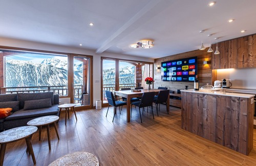 Courchevel Apartment | Courchevel 1850, elegant, 3 bedrooms, 92sqm, ski in ski out, exceptional view