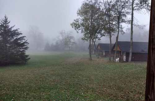 Blodgett Mills Cabin | Cozy 1 Room Log Cabin with Bathroom near Ski Resort in Upstate New York