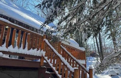 Wisconsin Dells Cabin | Cozy 3bd, 2ba +loft floor + sauna for family and friends