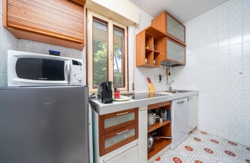 Grado Pineta Apartment | Cozy 56 sqm ground-floor apartment featuring a balcony running along the entire perimeter and a private garden, perfect for relaxation and tranquility. Located in Grado Pineta, a green and quiet area just steps from the sea and nature trails, it offers t