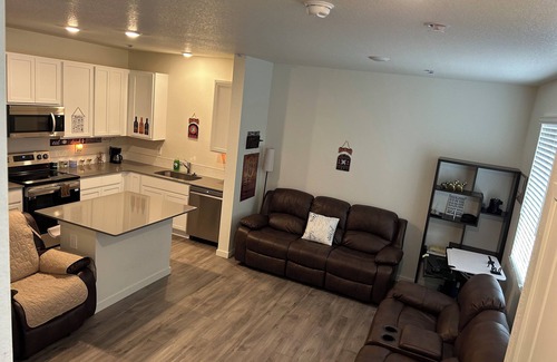 Fort Lupton House | Cozy bedroom in a townhome in Fort Lupton with AC, WiFi