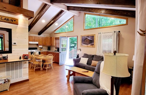 Sylva Cabin | Cozy Cabin with Firepit, Central A/C