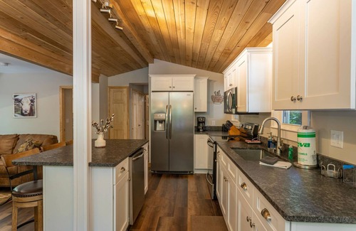 Boone House | Cozy Cottage - Located on App Ski Mtn Lower level game room, Firepit