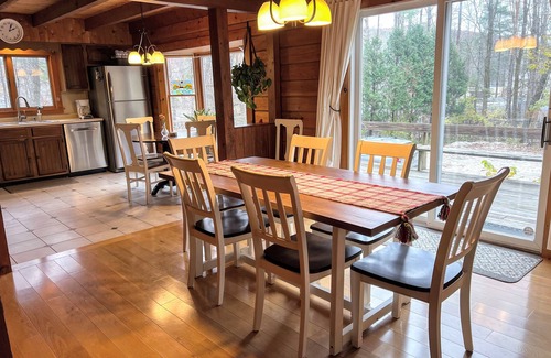 Ashley Falls House | Cozy Log Cabin Retreat with Pool on 4 Acres