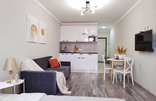 Bouvet Island Apartment | Cozy "Spica" apartment with mountain view in Almaty + AC, WiFi