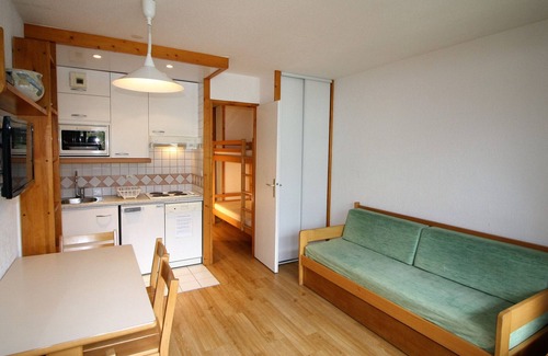 Le Lavachet Apartment | Cozy Studios in Tignes with Mountain Views, Balcony, Near Ski Lifts and Shops