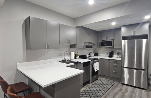 Northwest Edmonton House | Cozy Suite: Private and peaceful 2 bedroom basement suite with keyless entry
