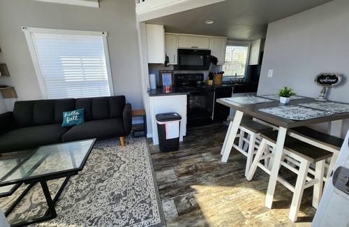 Midlothian Cabin | Cozy Timy house 1-bedroom, 2-loft cabin in with full bath and kitchen on a farm!