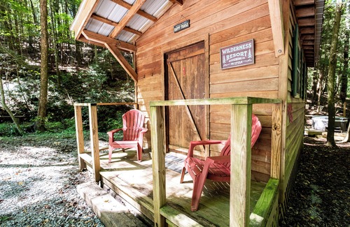 Ellijay Cabin | Cozy TRAIL's END tiny house style cabin at Mulberry Gap with AC, WiFi