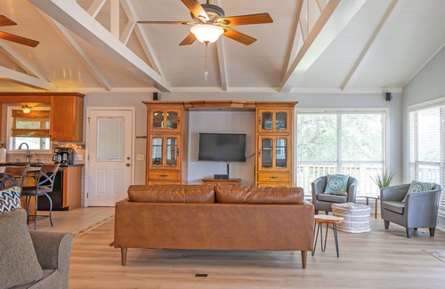 Cedar Lane House | Creek Front Home w/Fishing Pier & Amazing Outdoor Spaces