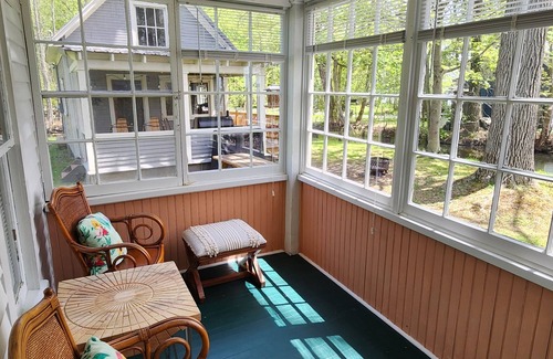 Jamestown House | Creek Side Cottage with Lake Views, Lake Access, Dock and Secluded Yard