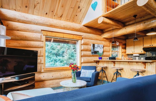 Black Hawk Cabin | Creekside Cabin – Hot Tub, Fire Pit & Wood Stove