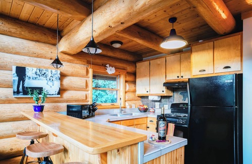 Black Hawk Cabin | Creekside Cabin – Hot Tub, Fire Pit & Wood Stove
