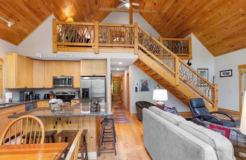 Wildwood Mountain Cabin | Creekview Cabin | Screened Porch With Indoor Wood Burning Fireplace