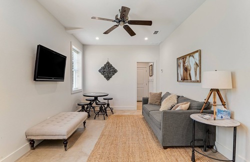 Arp House | Custom barn suite shared pool, firepit, Ping-Pong & golf cart rental option