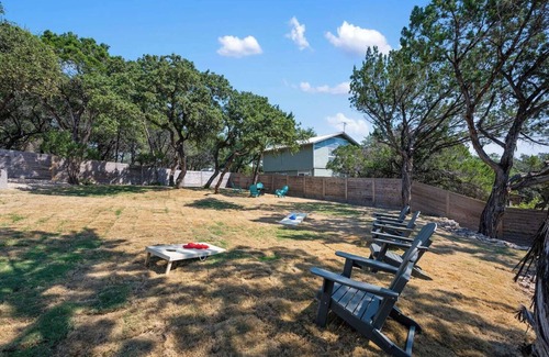 Edgewater Beach House | Custom Home Near Lake Travis w/Pool, Hot tub, fire pit, grill, games room and putting area