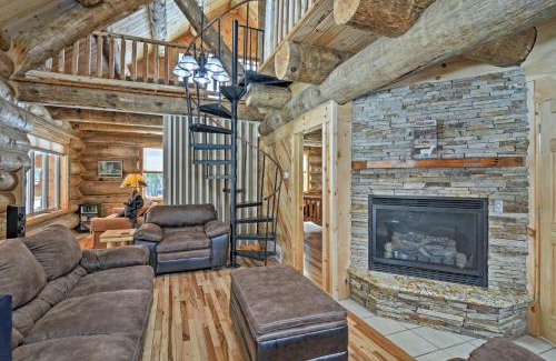 Tustin House | Custom Log Cabin with Deck and 45 Acres By Pine River!