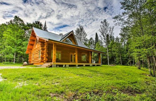 Tustin House | Custom Log Cabin with Deck and 45 Acres By Pine River!