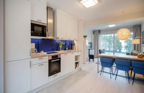 Binz Apartment | Dünenresidenz Prora - Ferienwohnung mit Meerblick, 2 Schlafzimmern und Loggia NP-318