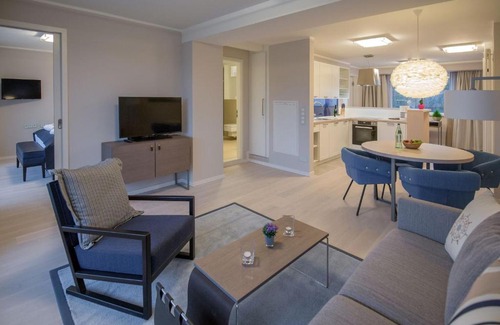 Binz Apartment | Dünenresidenz Prora - Ferienwohnung mit Meerblick, 2 Schlafzimmern und Balkon NP-417