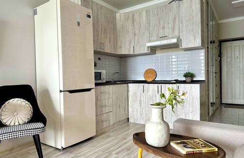 Almaty Apartment | "Dandy" charming studio with mountain view in center of Almaty with WiFi,AC
