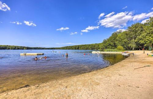 Gouldsboro House | Deck, Fire Pit and Beach Access Big Bass Lake Home