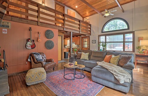 Lake Harmony House | Deck & Fire Pit: Cozy Pocono Mountain Home