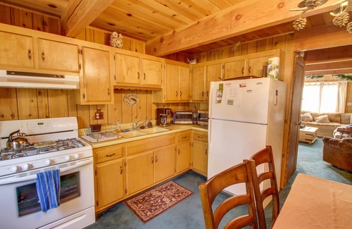 Summit Estates Cabin | Decorated for Christmas! Walk to Snow Summit! Pet friendly!