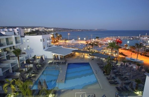 Ayia Napa Apartment | Deluxe Room Sea View Private Balcony Sleeps 3