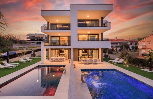 Krk Villa | Deluxe villa with heated pool, whirpool, sea view, beautiful beach IV - by Traveler tourist agency Krk ID 2403