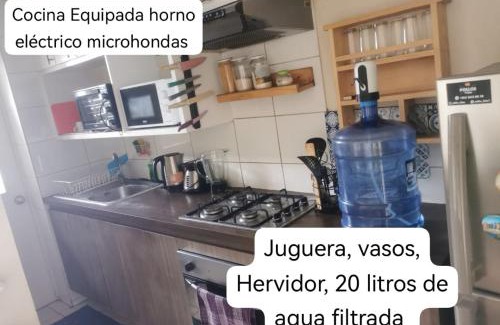 Estacion Central Apartment | departamento 2 dormitorios 2 baños full amoblado cercano a aeropuerto