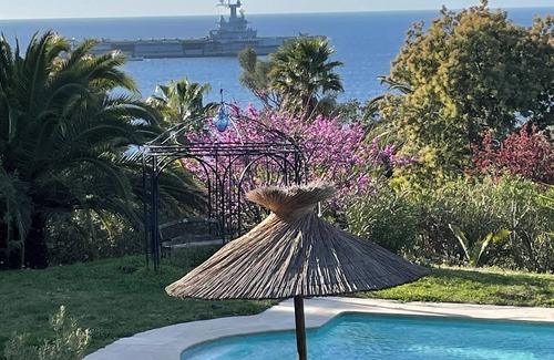 Le Mourillon Villa | Detached villa in wooded grounds with exceptional sea view