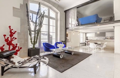 Saint-Germain-des-Pres Apartment | DEUX MAGOTS 280M2TRIPLEX BUILT ON REMAINING WALL OF 13TH CENT ABBAYE ST GERMAIN