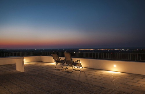 Carovigno Villa | Dionisia trulli with swimming pool, private trullo and sea view among olive tree