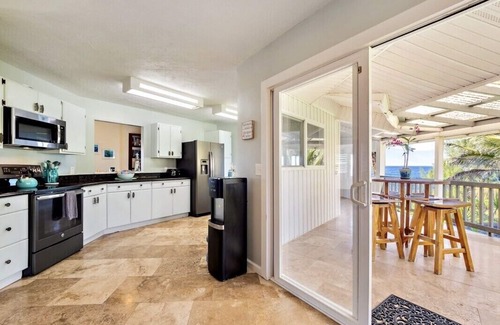 Keaau House | Direct Ocean front ~The Views! Pool, AC in all rooms- spacious! Wow!
