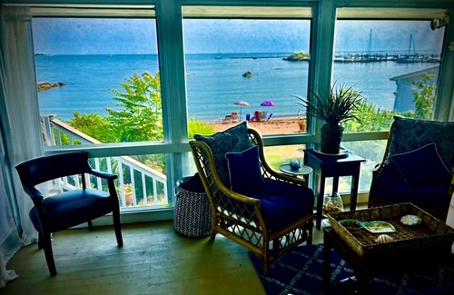 Branford House | Direct Sandy Beachfront Home gorgeous views of Thimble Islands Connecticut views
