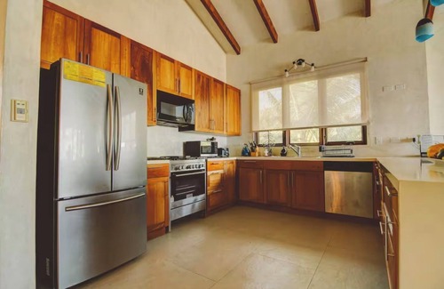 Las Escobas del Venado House | Directly on beach with private pool, Sleeps 11+, not a 10 min walk as VRBO says