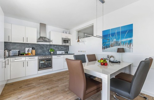 Olpenitz Apartment | Dog-friendly Baltic Sea vacation apartment "KapMar" with south-facing terrace right on the waterfront