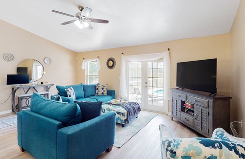 Briargrove House | Dog-friendly hideaway with private pool, lanai, foosball, & washer/dryer