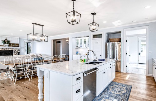 St Germain House | Dog-friendly, lakefront house with beach access, dock, AC, W/D, patio, & firepit