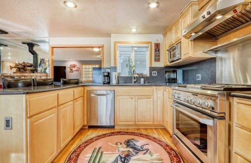 Tumalo House | Dog-Friendly Riverfront Home w/Private Hot Tub, River Views, Deck, Grill