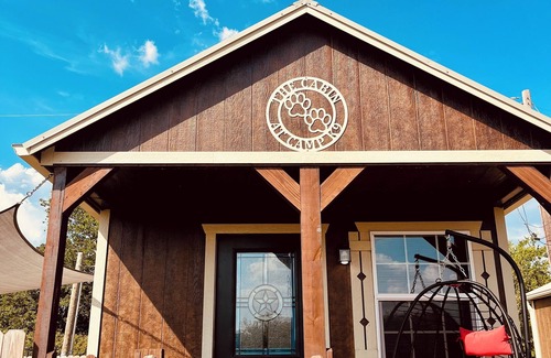 Bryan Cabin | Dogs Rule at the Cabin at Camp K9, but people are welcome too.