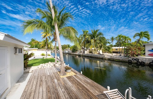 New Town House | Double Lot Private Villa and Pool with Direct Boat Entry to Atlantic and Gulf.