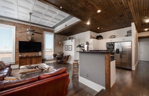 Denton Apartment | Downtown Apartment in Historic Scripture Building on the Square